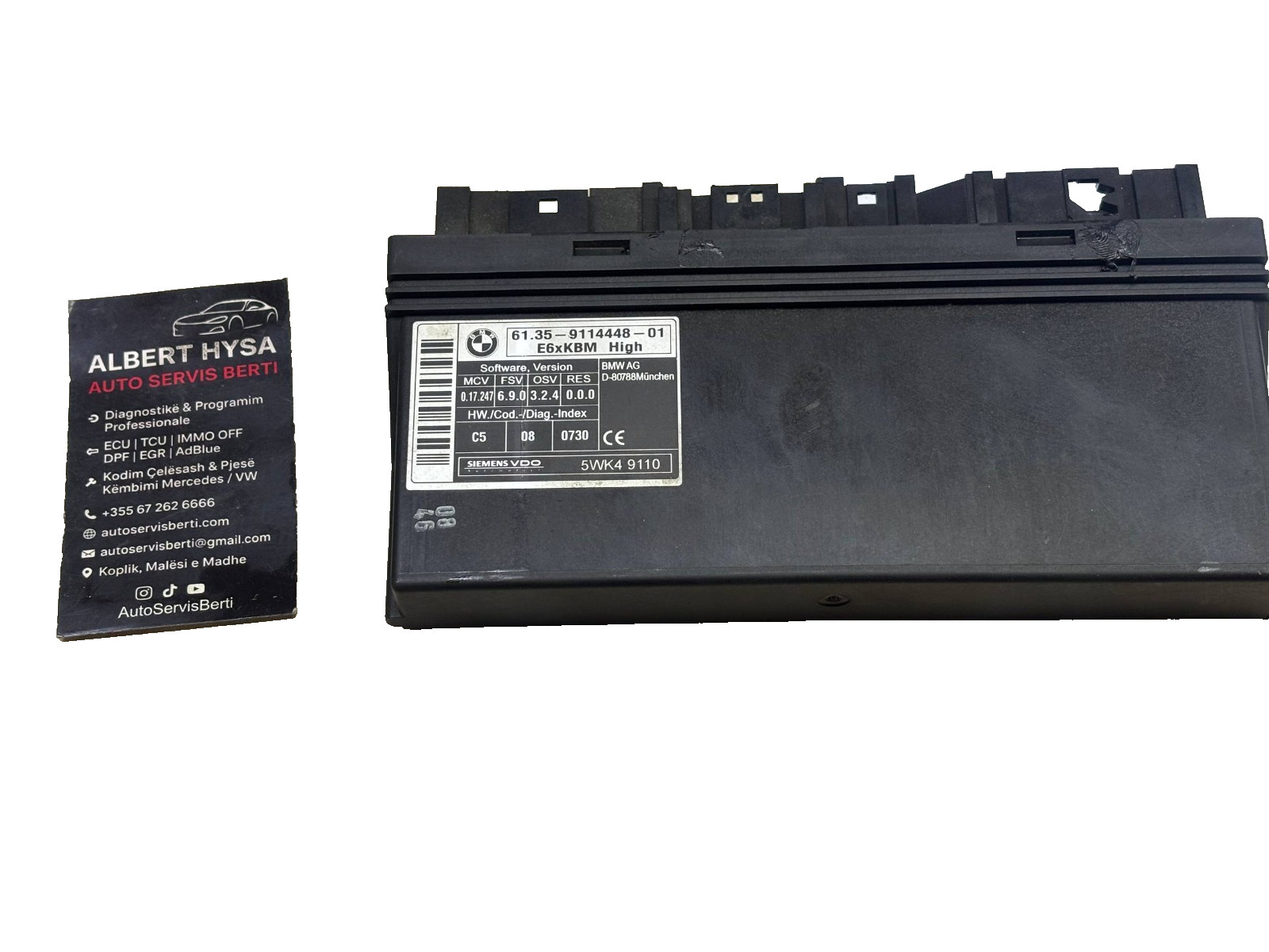 OEM BMW E6X KBM High Control Module 6135 9114448 Siemens VDO 5WK49110