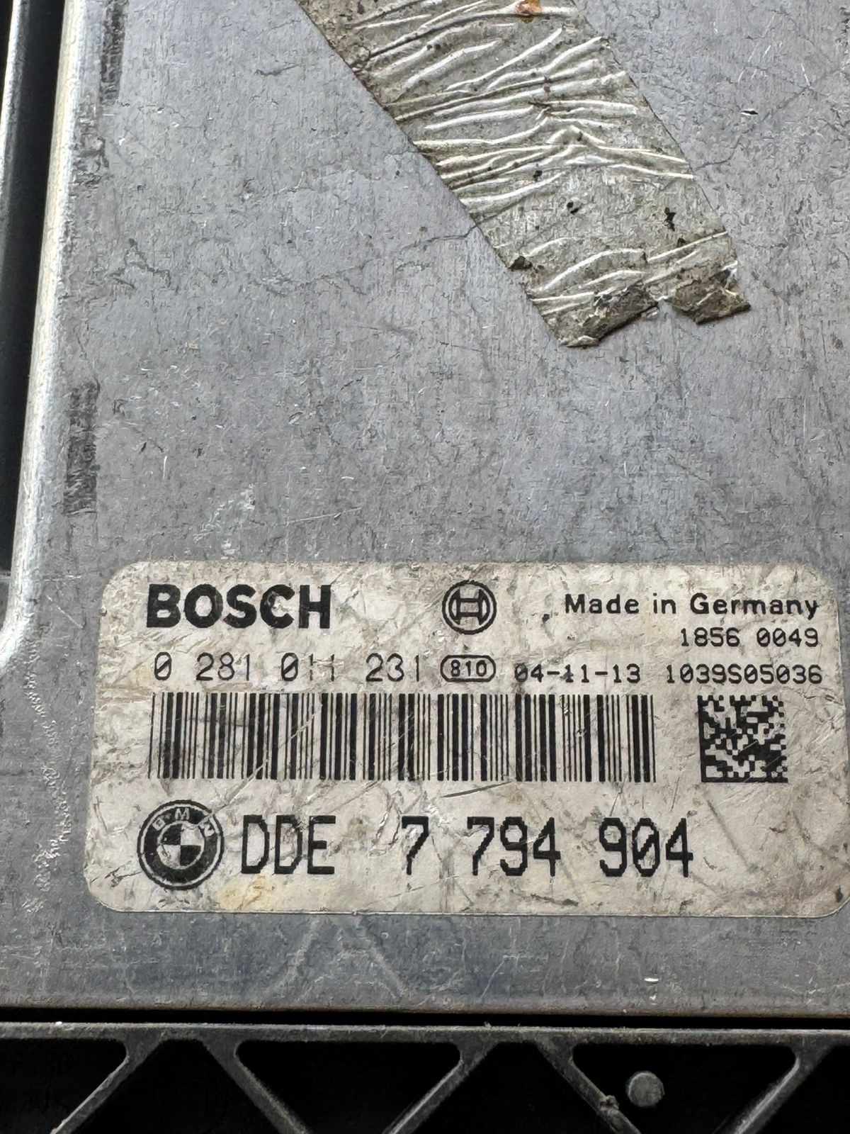 DDE7794904 Bosch EDC16C1 0281011231 Diesel Engine Control Unit