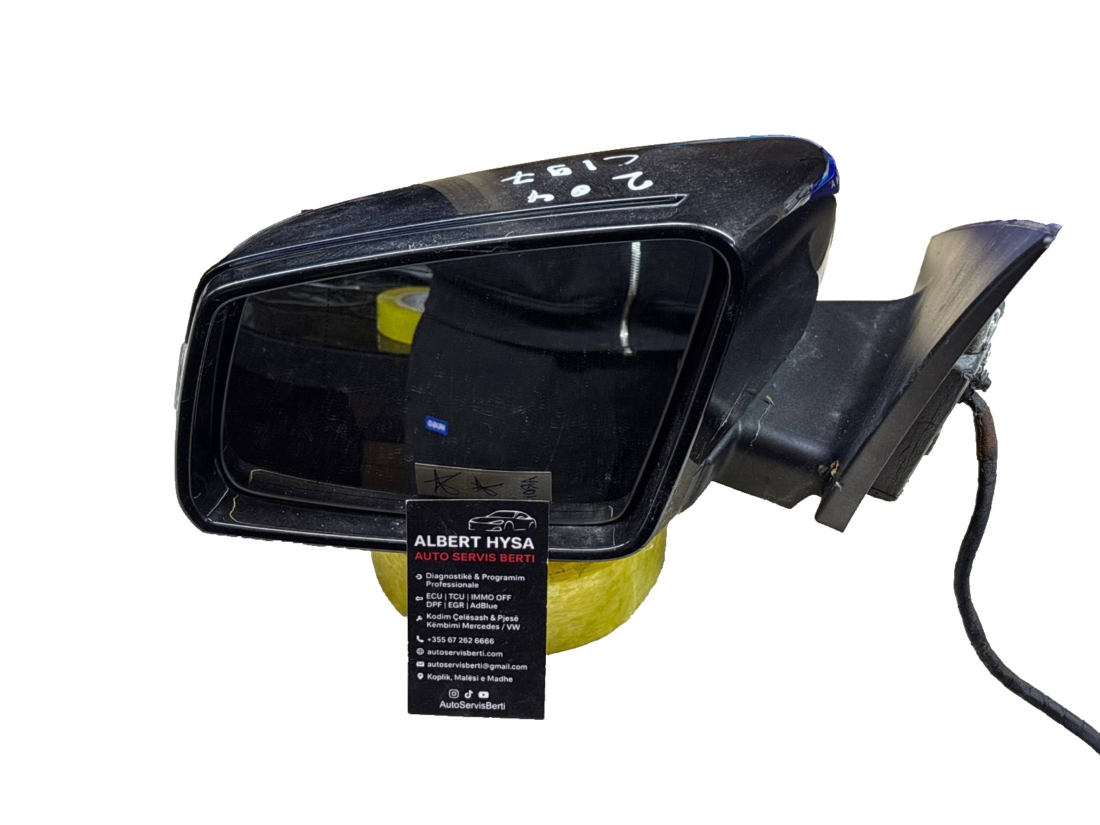 Mercedes W204 C197 Left Side Mirror Black OEM A3160441 A3160442 A3160412