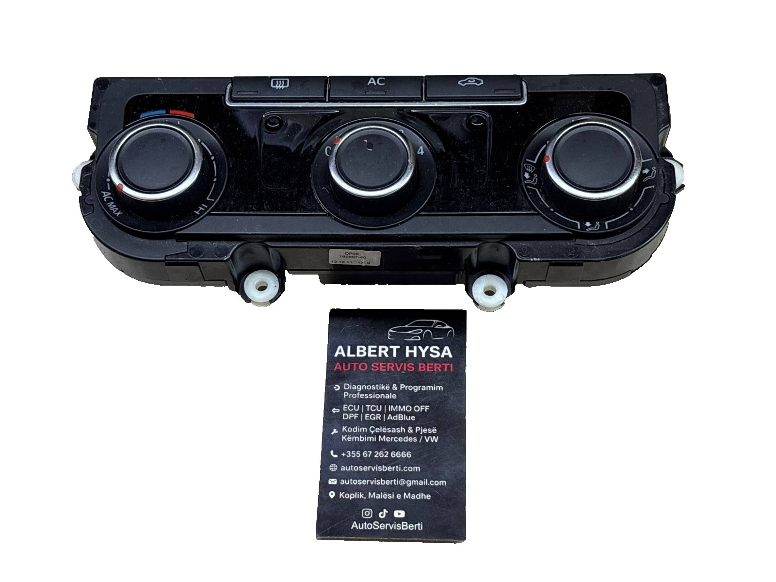OEM VW Heater AC Climate Control Panel 5HB009751-70 TC7N0907426AM Manual