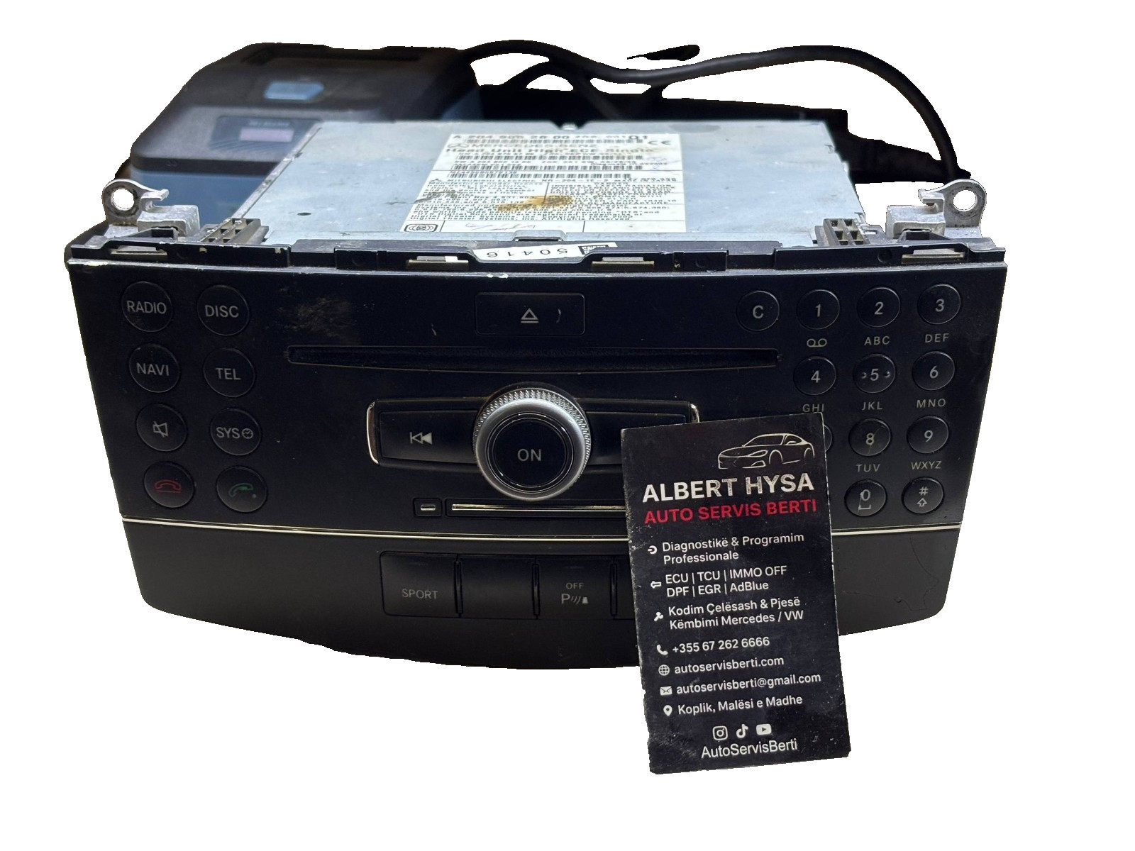 OEM Mercedes W204 Head Unit High ECE Single Navi Radio CD A2049062800