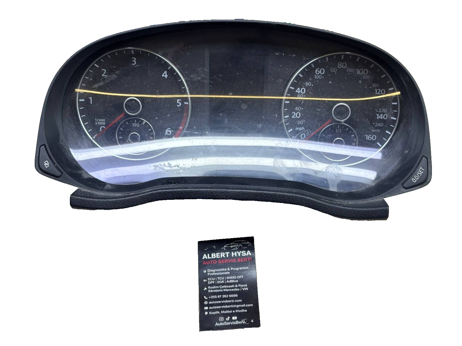 VW Jetta Golf Mk6 Instrument Cluster Speedometer 561920970C Diesel MPH OEM