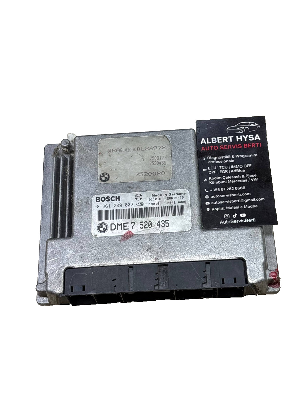 BMW Bosch DME ECU 7 520 435 0261209002 Engine Control Module Tested