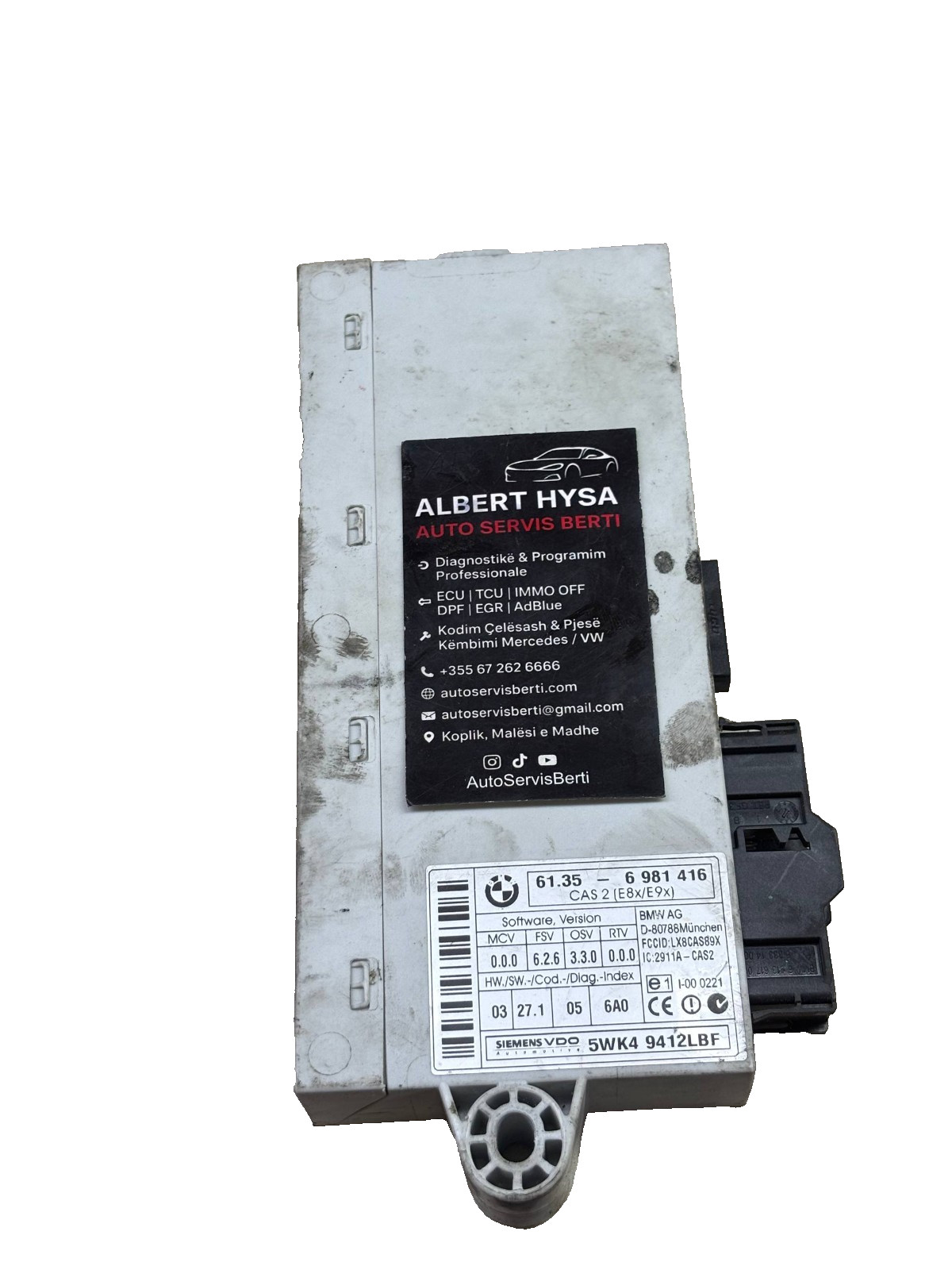 BMW CAS2 Siemens VDO Module 61.35-6 943 854 5WK47995 Tested