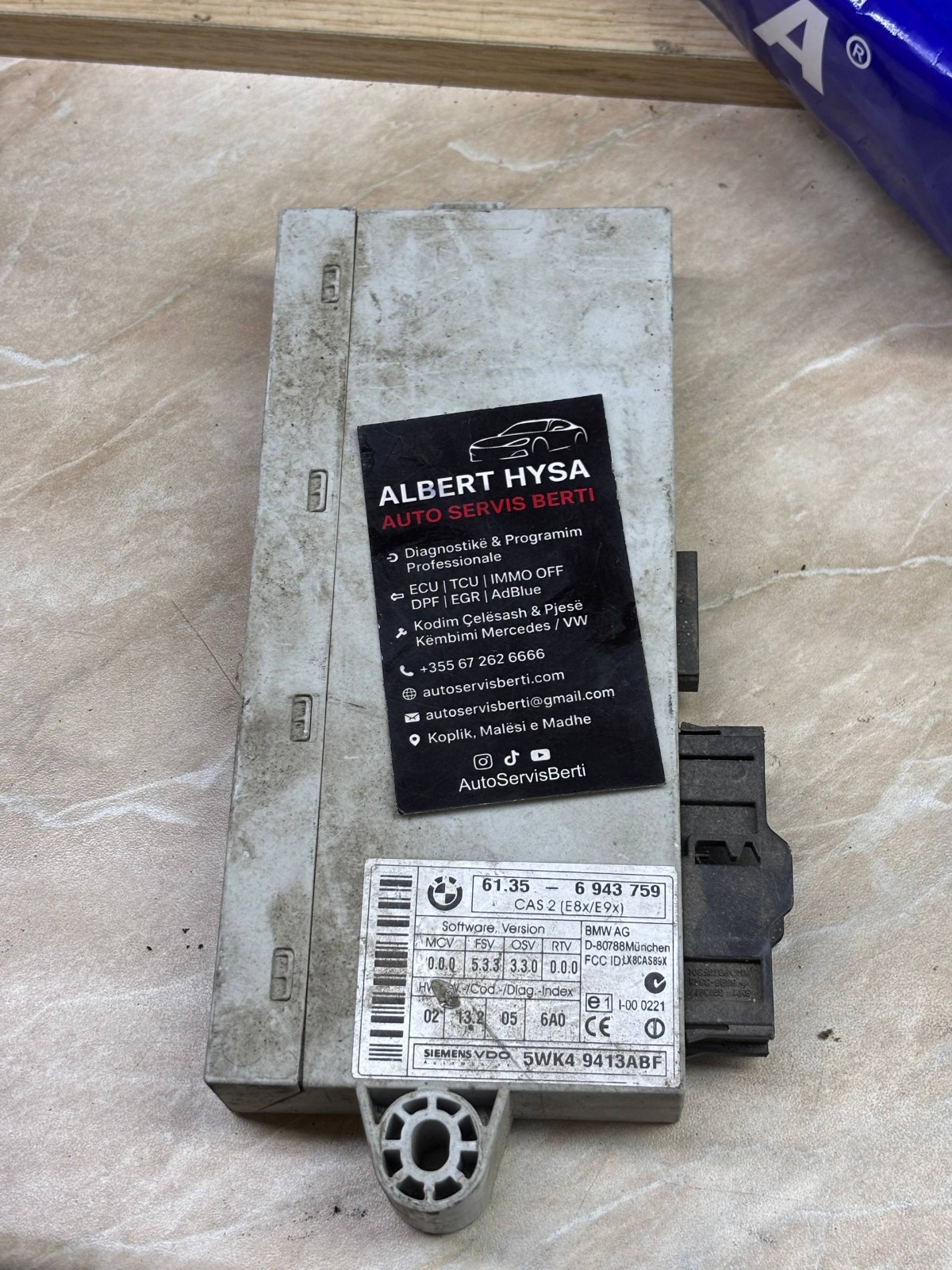 BMW CAS2 Siemens VDO Module 61.35-6 943 759 5WK49413ABF Tested