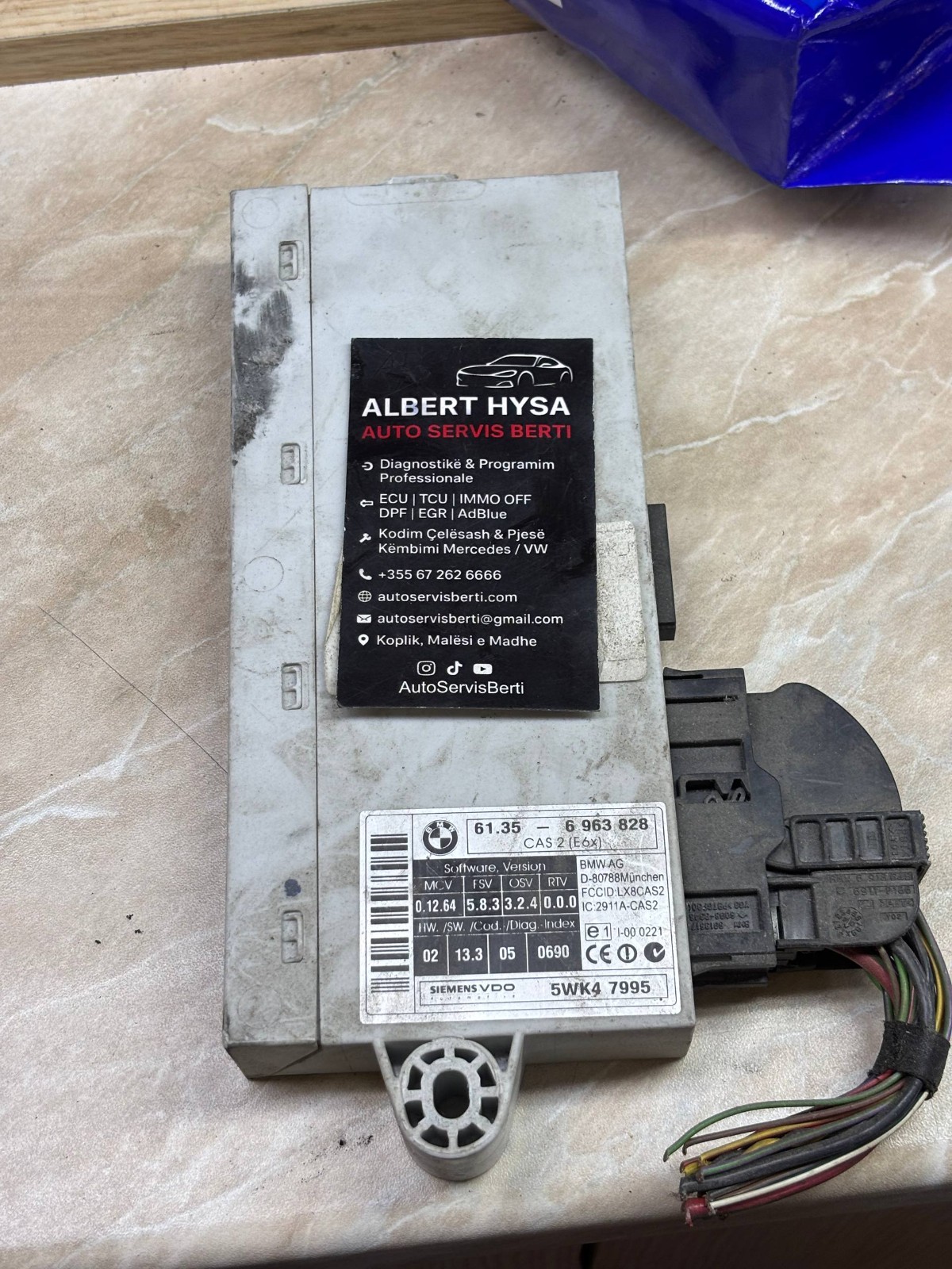 BMW CAS2 Siemens VDO Module 61.35-6 963 828 5WK47995 Tested
