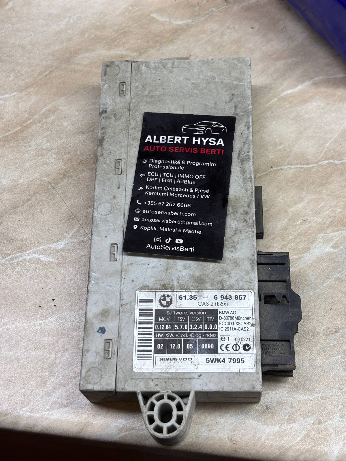 BMW CAS2 Siemens VDO Module 61.35-6 943 857 5WK47995 Tested