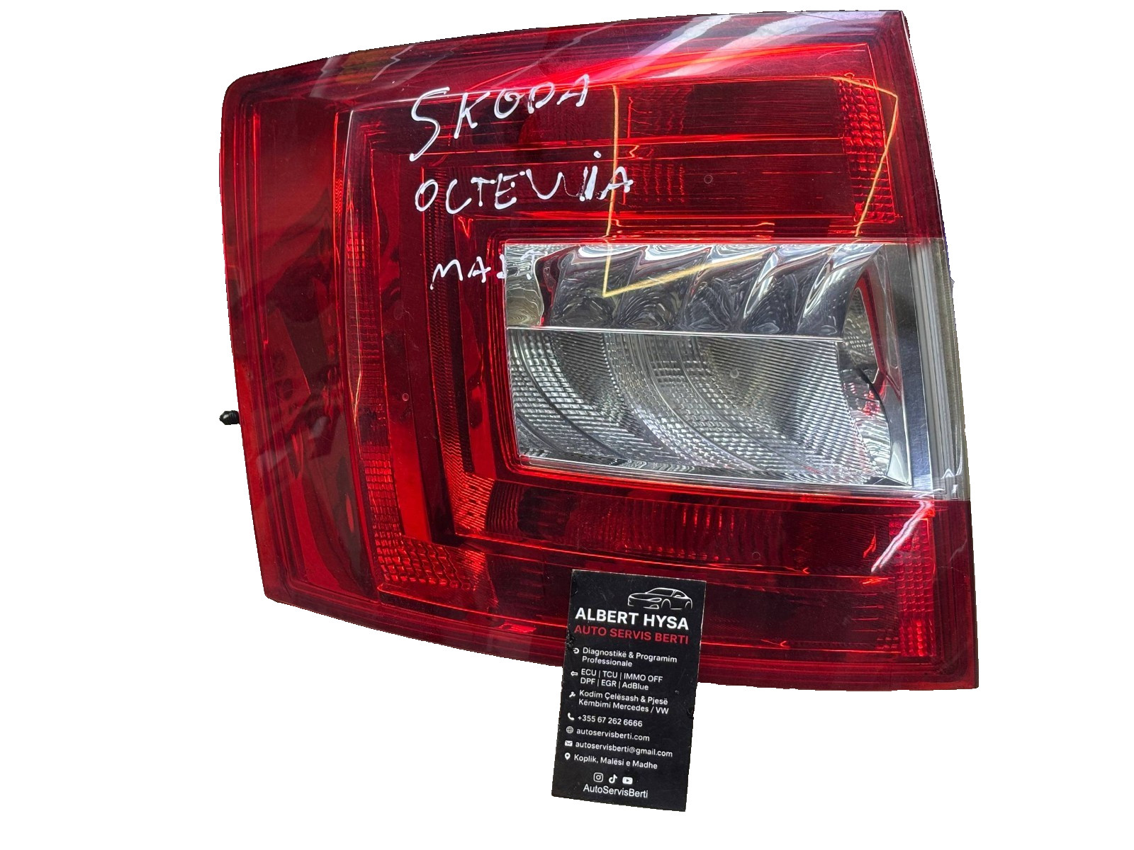 Skoda Octavia Tail Light LH 5E9945095 Varroc Rear Lamp Left Side Used