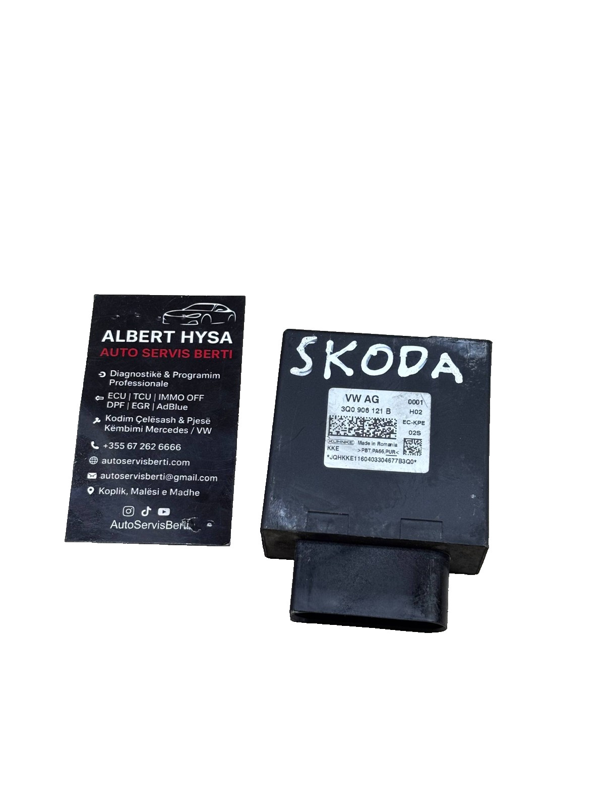 VW Skoda Kessy Keyless Entry Module 3Q0906121B Keyless Control Unit Tested