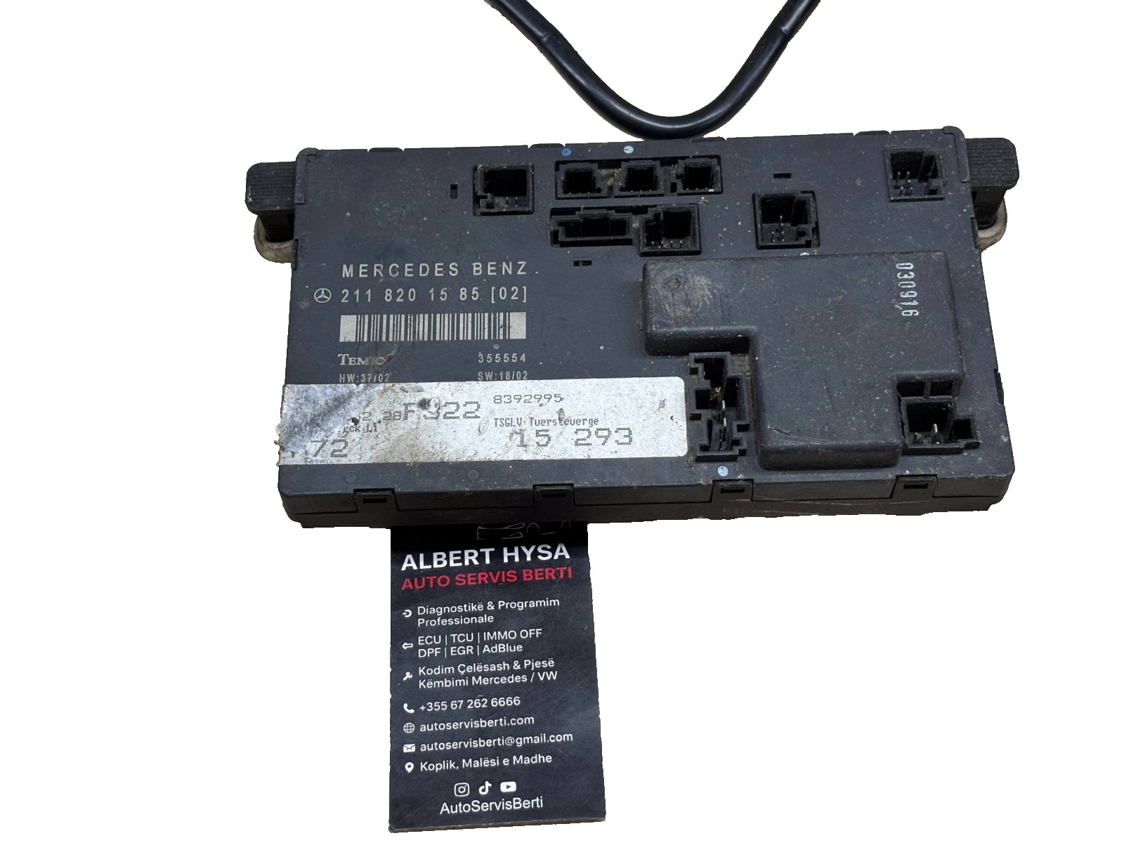 Mercedes Door Control Module A2118201585 Temic TSG Türsteuergerät Tested
