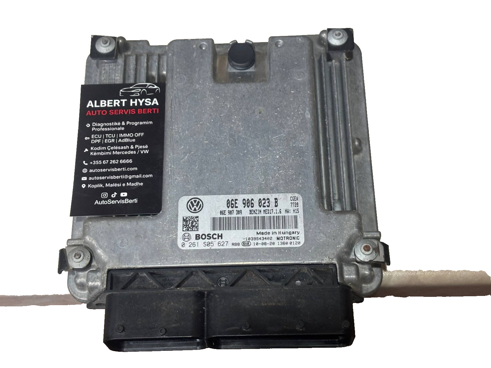 VW Audi Bosch Motronic Engine ECU 06E906023B 06E907309 0261S05527
