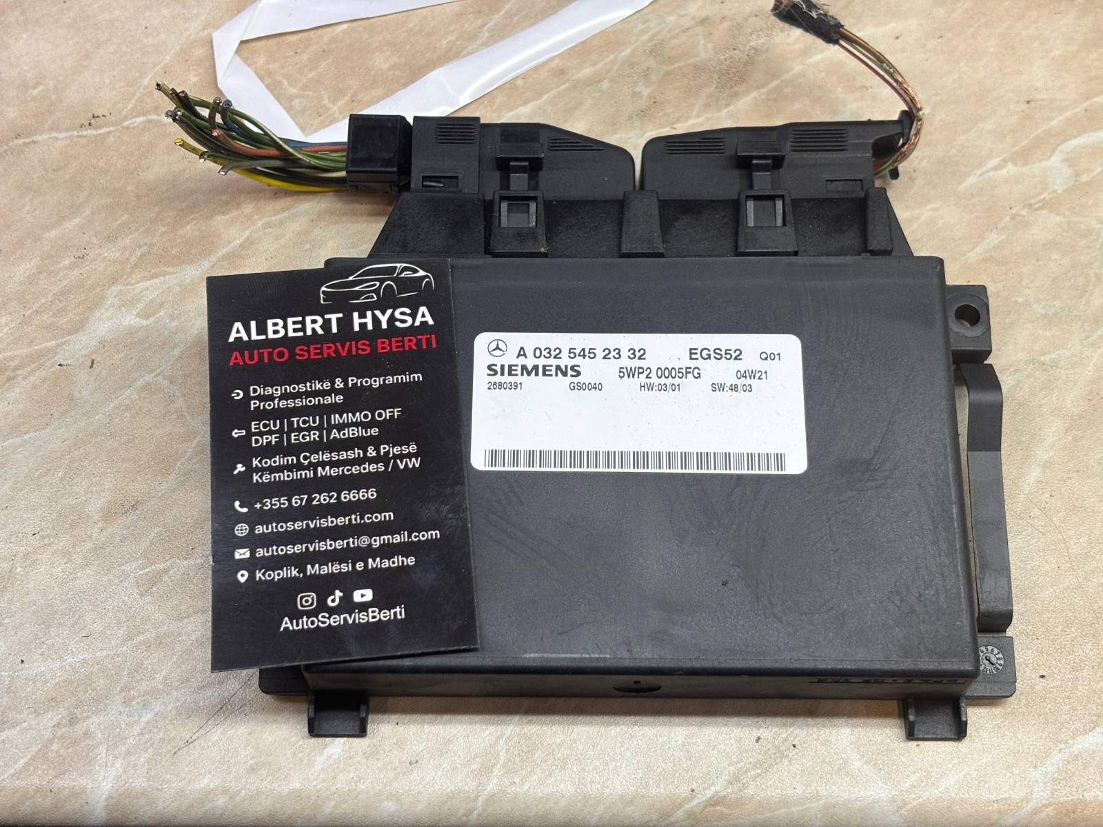 Mercedes Siemens EGS52 Transmission Control Module A0325452332 5WP2005FGG
