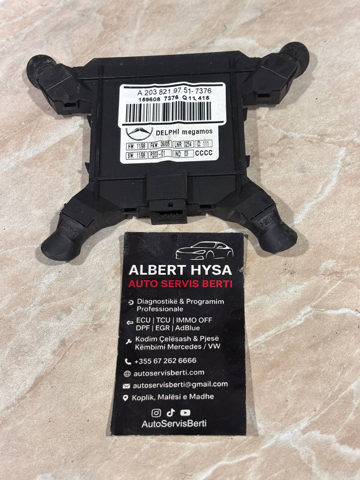 Mercedes-Benz W203 Comfort Control Module A2038219751 Delphi Megamos