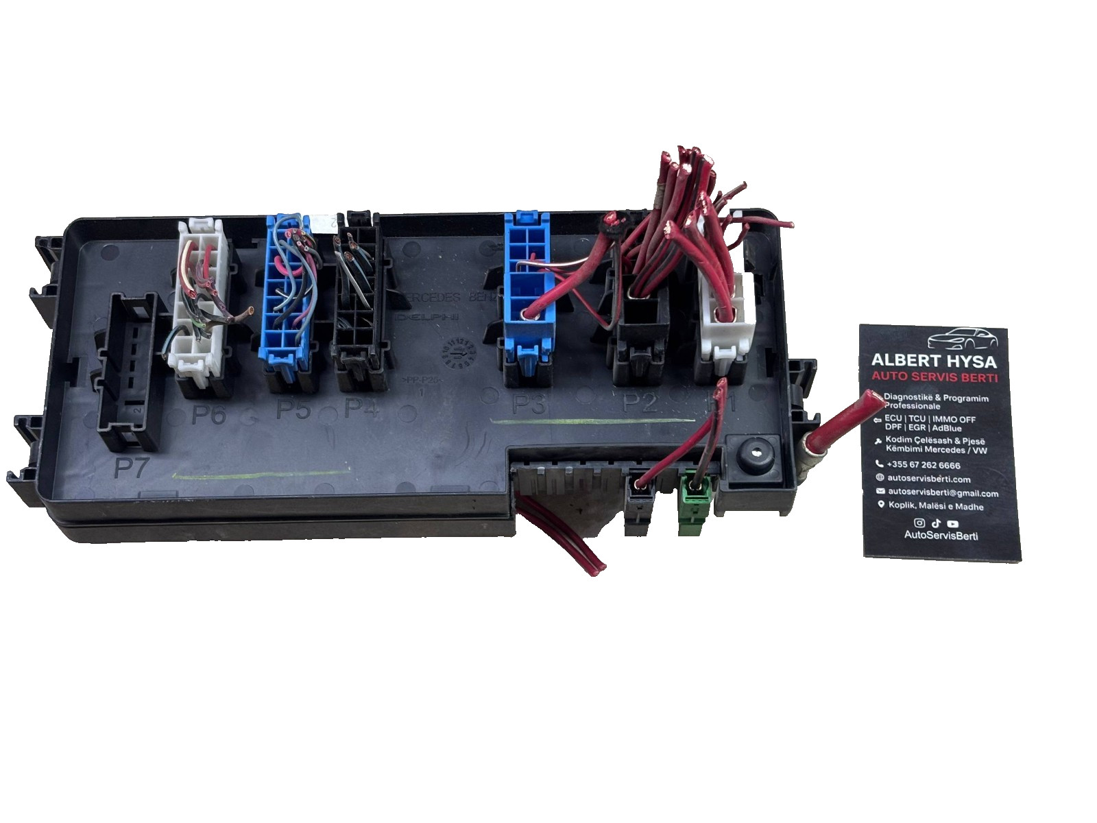Mercedes W164 Rear SAM Fuse Box Connector Panel 1645403372 Delphi OEM