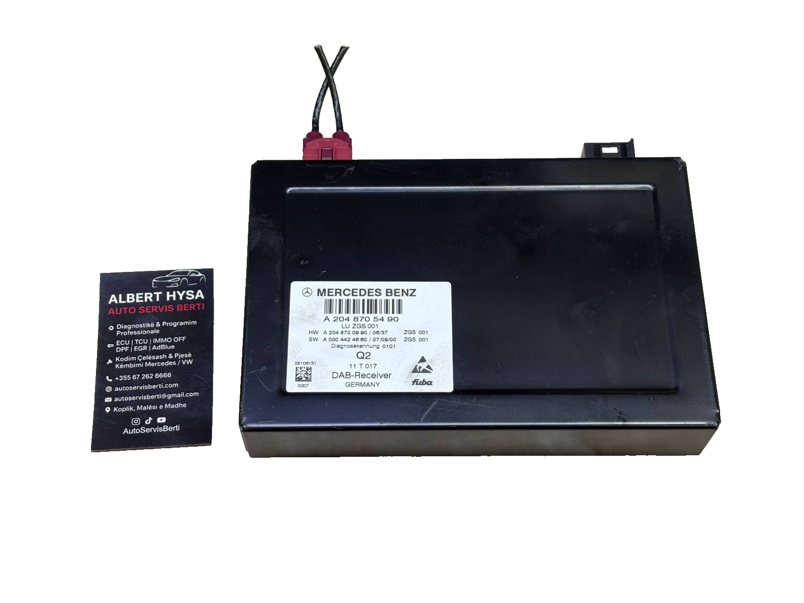 Mercedes DAB Receiver Module A2048705490 Fuba Digital Radio OEM