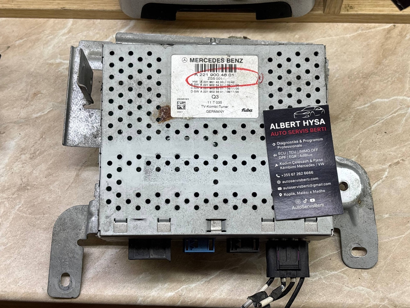 Mercedes TV Module A2219004801 Fuba OEM
