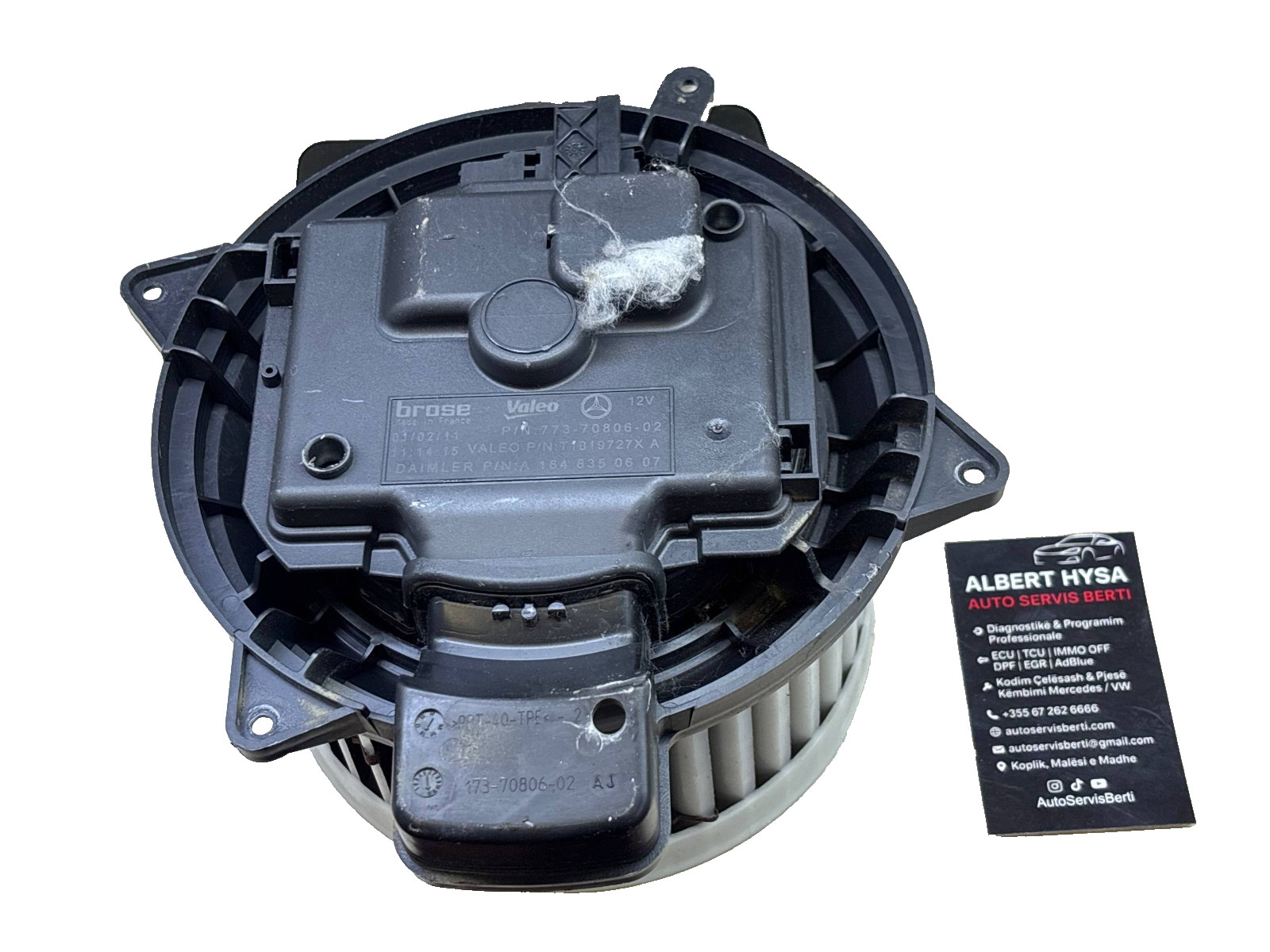 Mercedes W164 Heater Blower Motor Fan A1648350607 Brose Valeo OEM