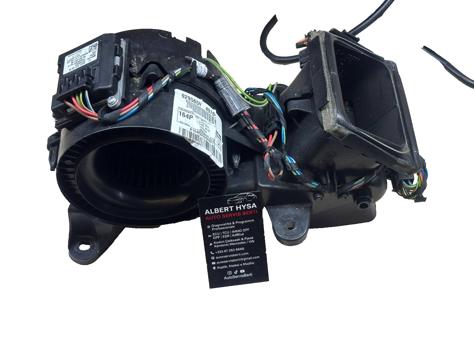 Mercedes W164 HVAC Air Duct Blower Housing Assembly A1648300008 Valeo OEM