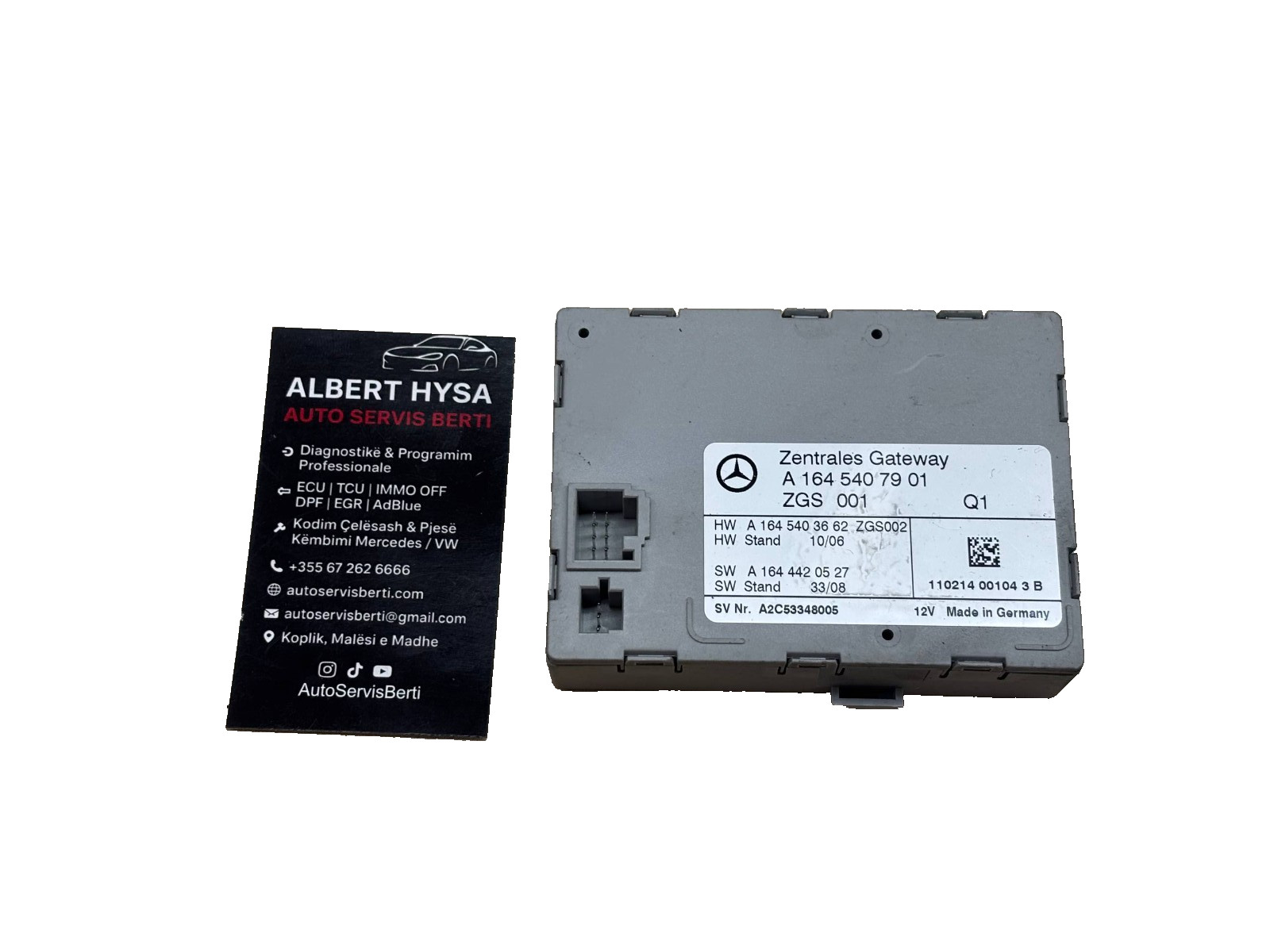 Mercedes W164 Central Gateway ZGW Module A1645407901 A2C53348005 OEM