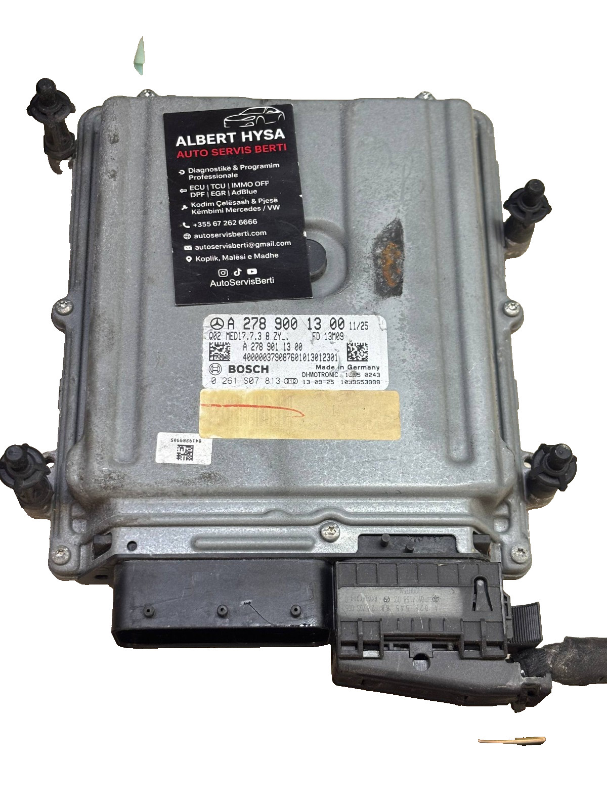 OEM Mercedes-Benz ECU Engine Control Module A2789001300 Bosch 0261S07813 Genuine
