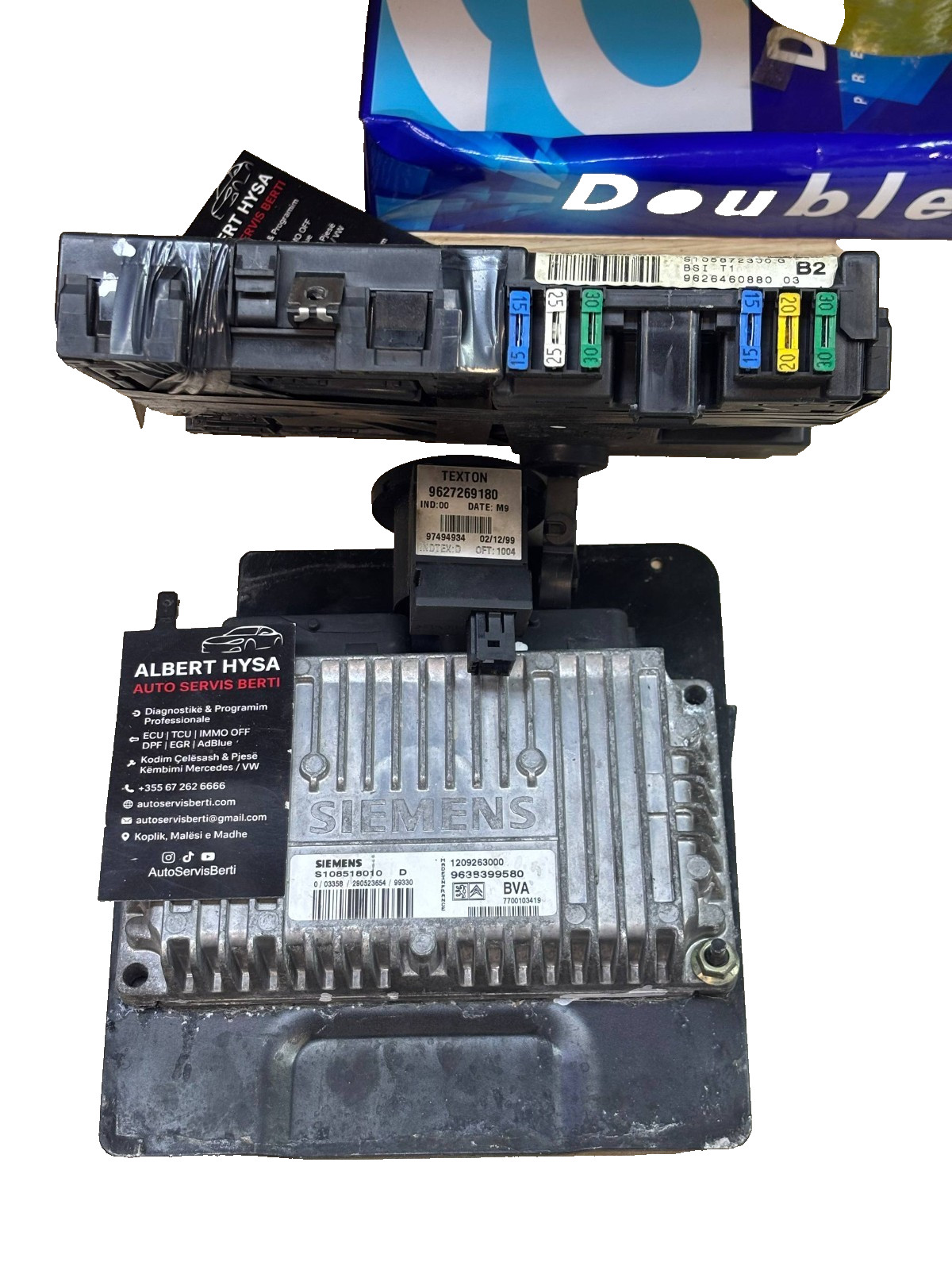Citroen BSI T1 ECU Kit 9626460880 9638399580 S108518010 Texton 9627269180