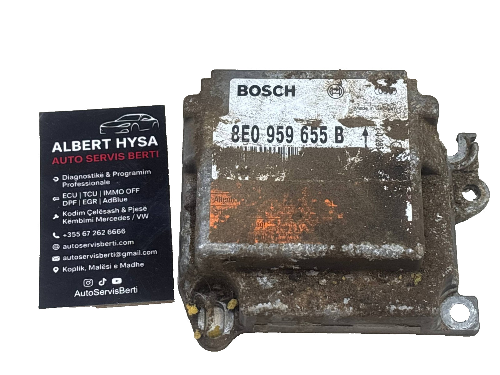 OEM Audi Crash Sensor Module 8E0959655B Bosch Genuine