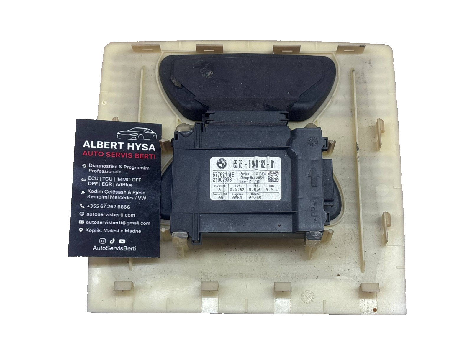 OEM BMW Overhead Roof Antenna Control Module 65756948182 65.75-6 948 182-01