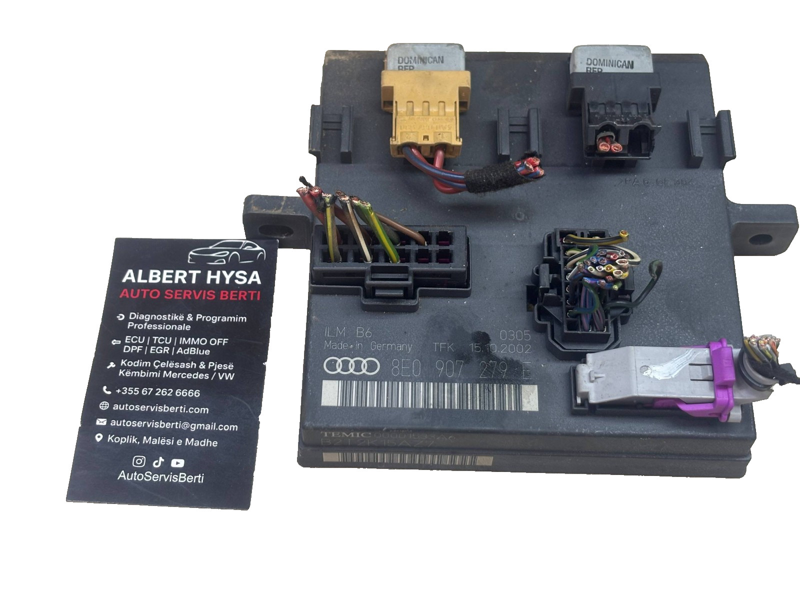 OEM Audi A4 B6 ILM B6 Control Module 8E0907279E 8E0 907 279 E Temic