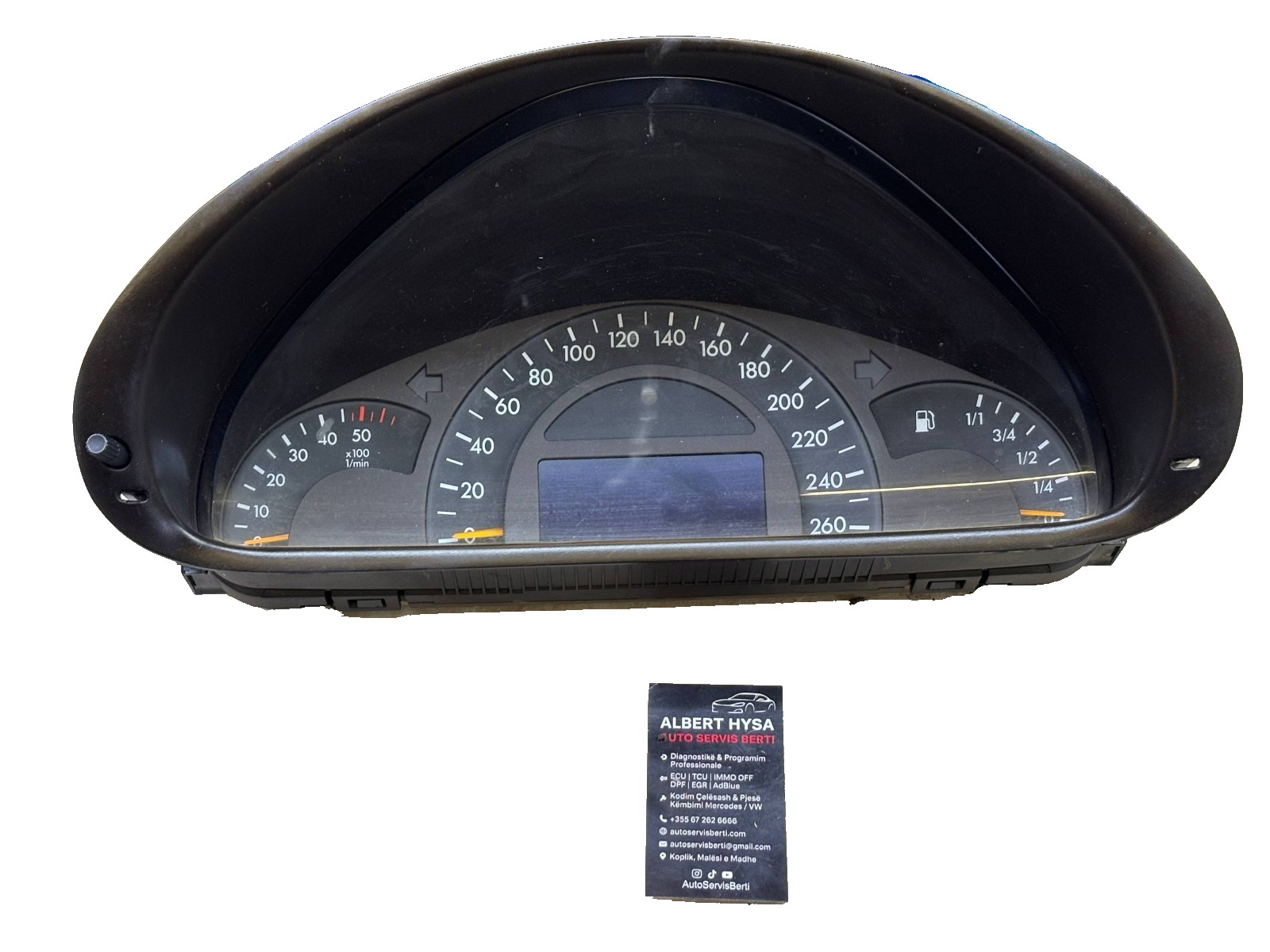 Mercedes W203 C-Class Instrument Cluster Speedometer A2035401911 VDO OEM 260km/h
