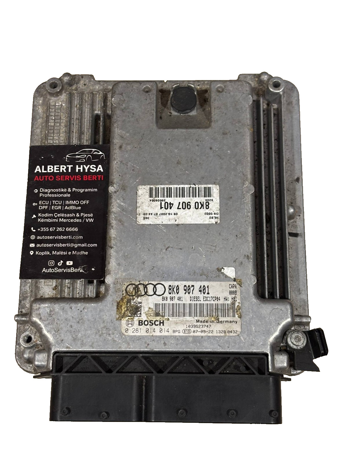 Audi A4 A5 Q5 2.0 TDI Diesel Engine ECU 8K0907401 Bosch 0281014014 EDC17CP04
