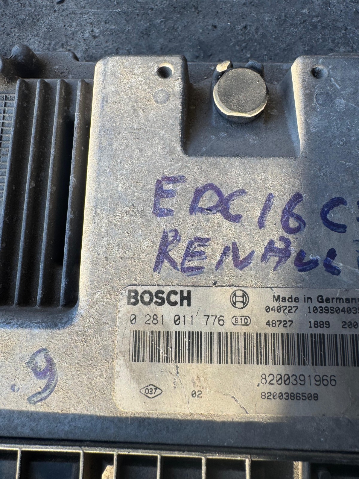 Bosch 8200391966 EDC16C3 ECU 0281011776 Peugeot Citroen Engine ECU