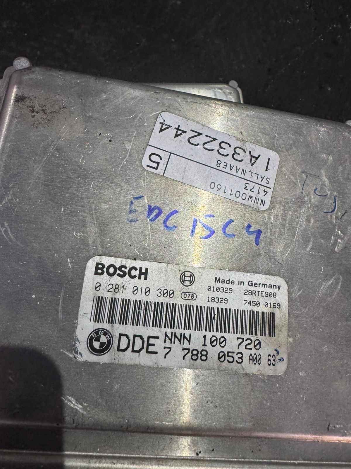 DDE7788053 Bosch EDC15C4 0281010300 Diesel Engine Control Unit