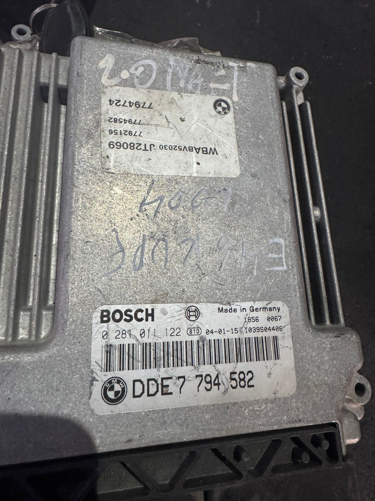 DDE7794582 Bosch EDC16C1 0281011122 Diesel Engine Control Unit