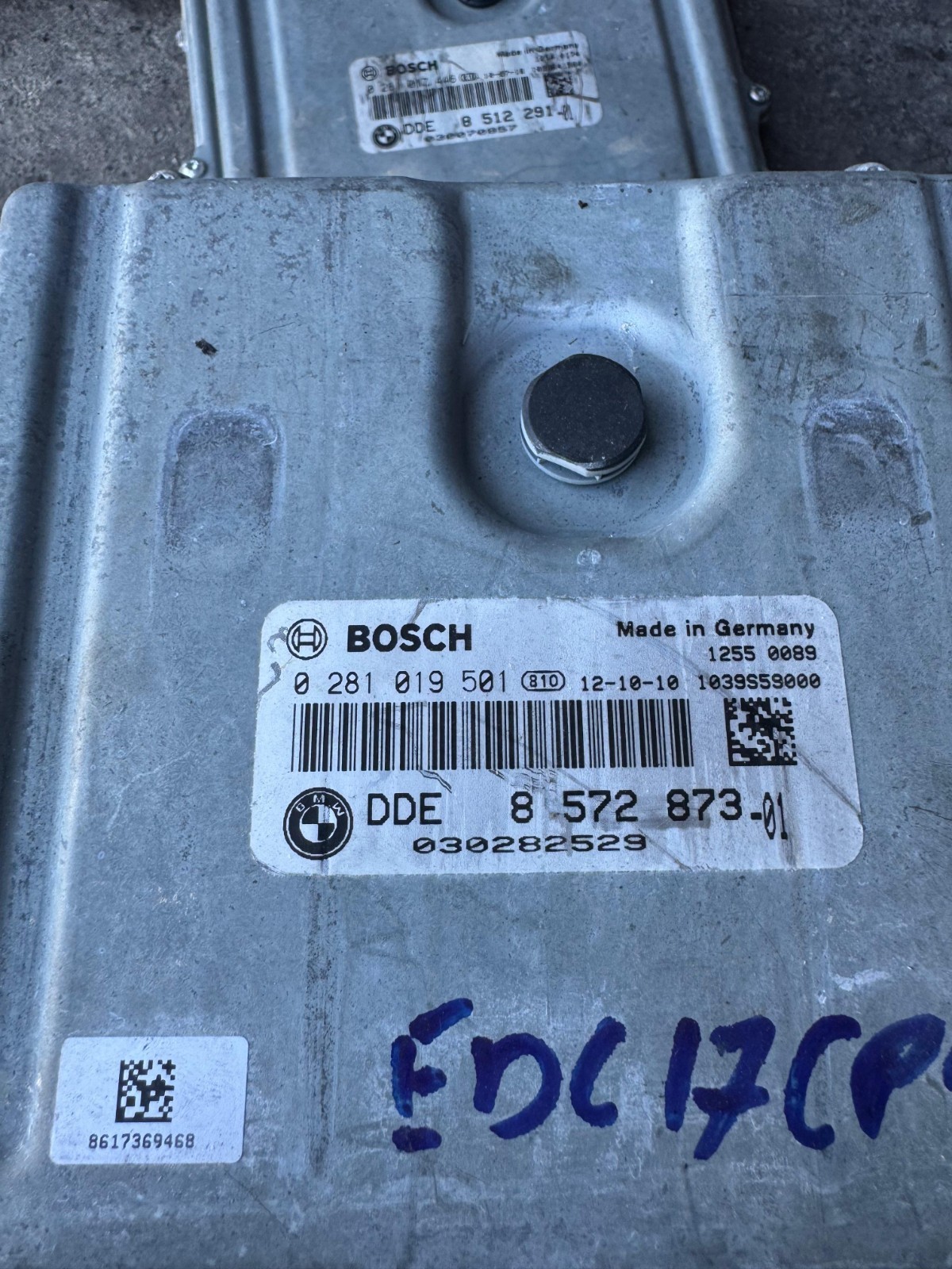 DDE8572873 01 Bosch 0281019501 Diesel Engine Control Unit