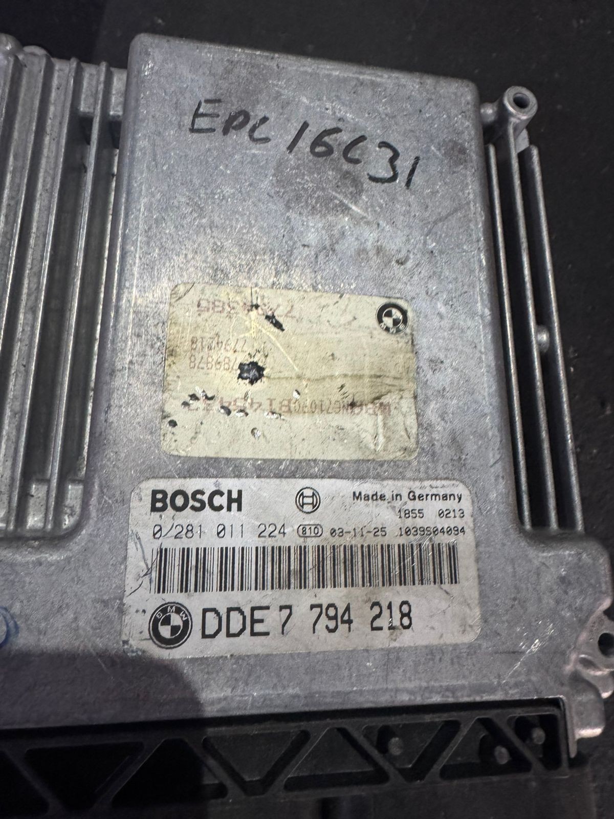 DDE7794218 Bosch EDC16C1 0281011224 Diesel Engine Control Unit