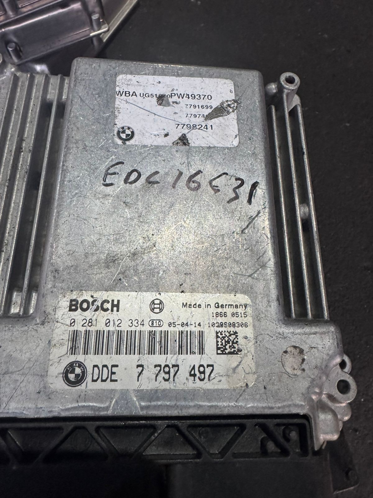 DDE7797497 Bosch EDC16C35 0281012334 Diesel Engine Control Unit