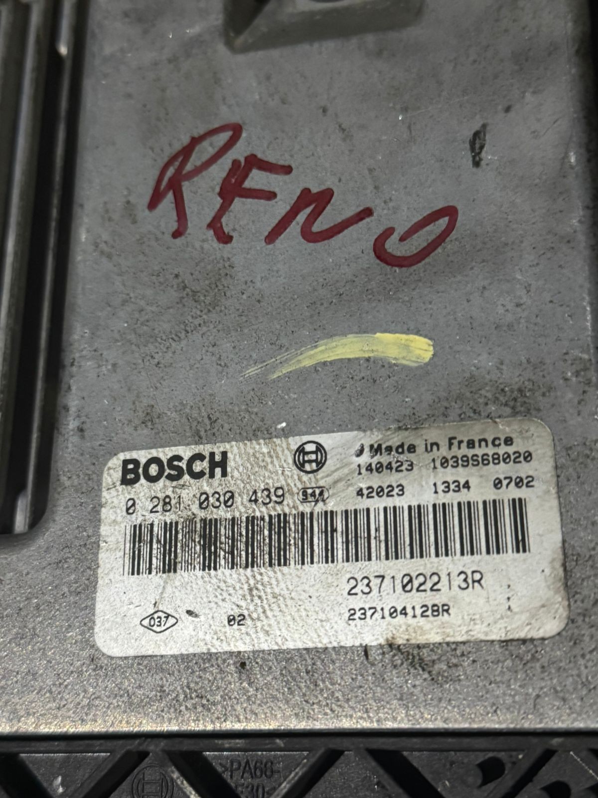 Bosch 237102213R EDC17C42 ECU 0281030439 Diesel Engine Control Unit