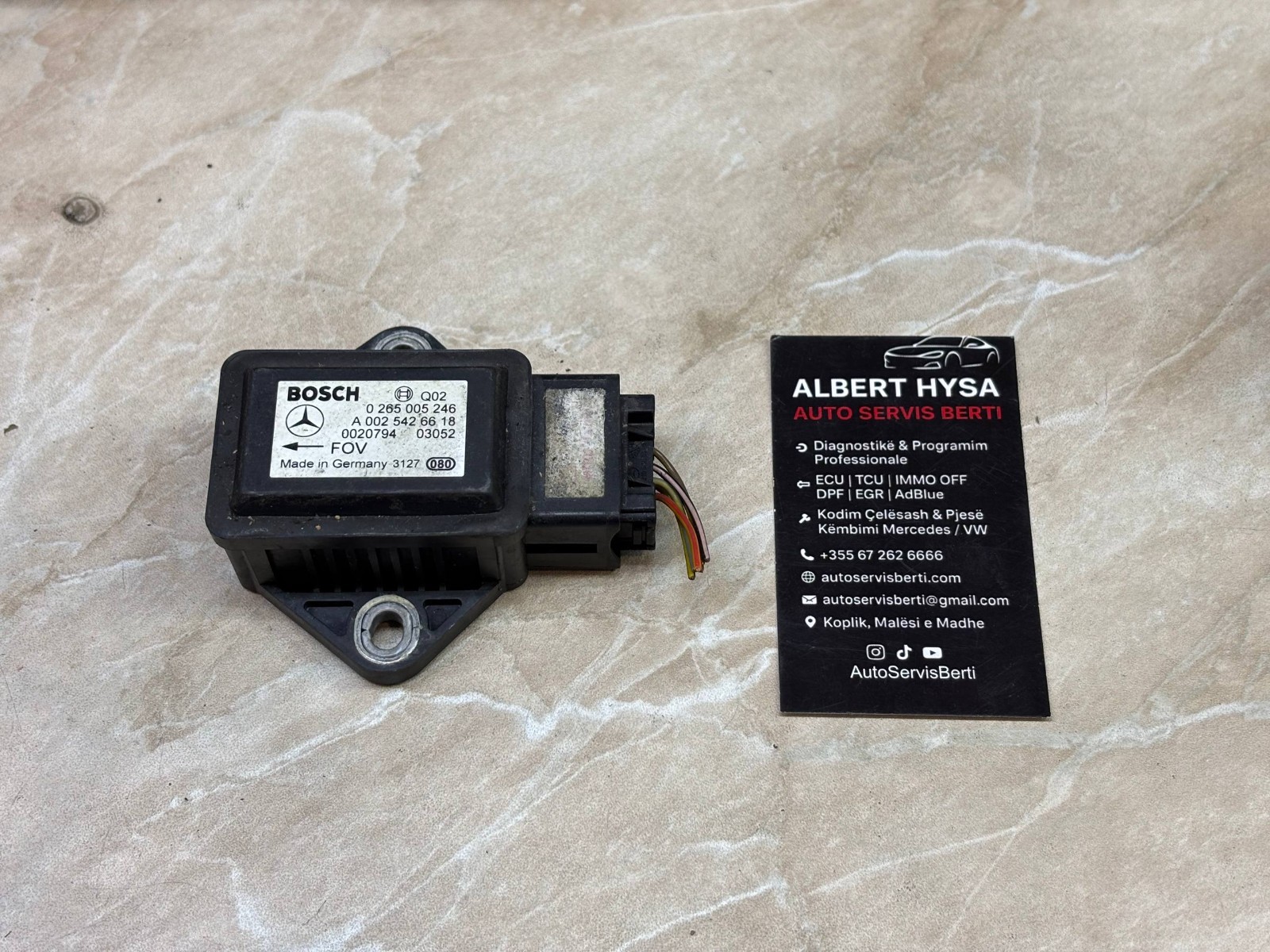 Mercedes-Benz Bosch ESP Yaw Rate Sensor A0025426618 0265005246 OEM
