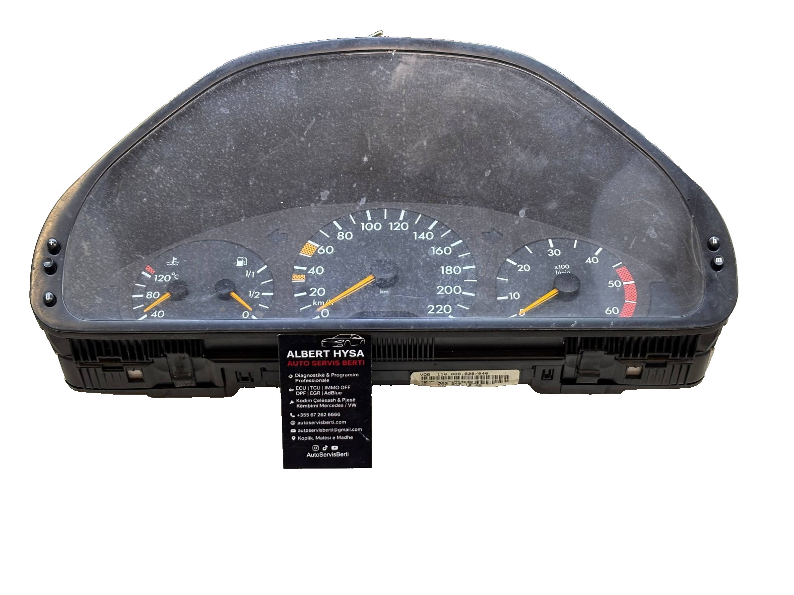 Mercedes-Benz C-Class W202 Instrument Cluster Speedometer A2025401948 VDO OEM
