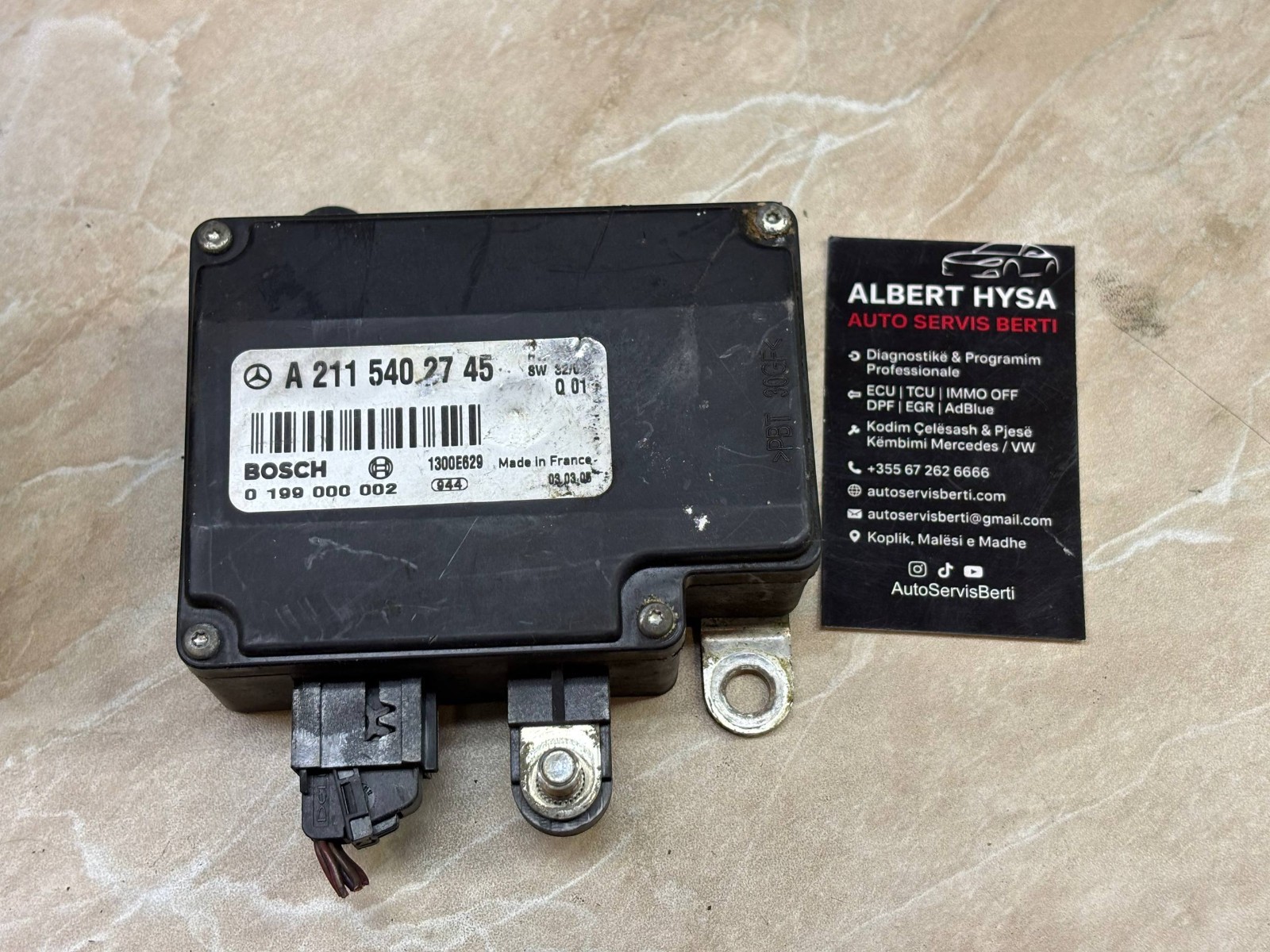 Mercedes-Benz E-Class W211 Battery Control Module A2115402745 Bosch OEM