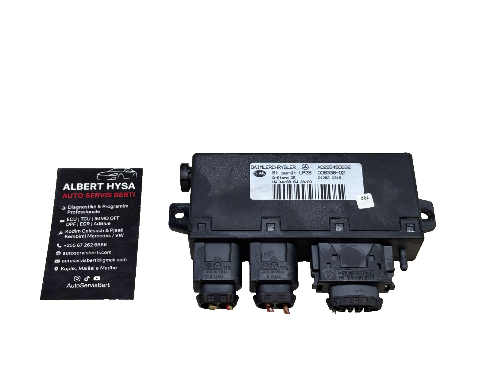 Mercedes-Benz Central Locking Vacuum Pump Control Module A0295450632 Hella OEM