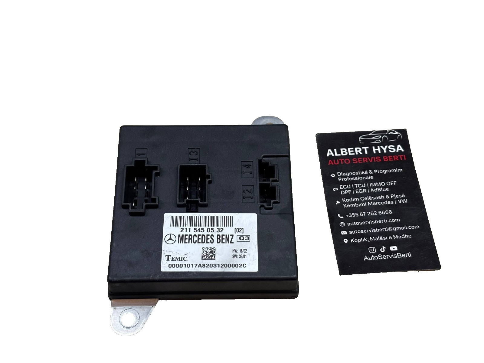 Mercedes-Benz TEMIC Control Module ECU 2115450532 211 545 05 32 OEM