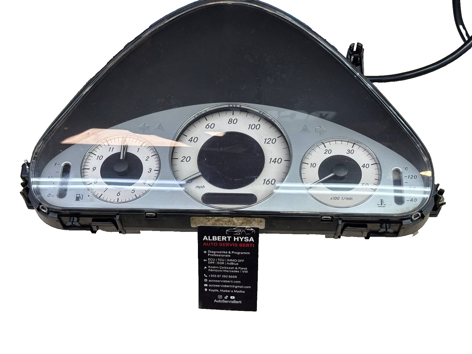 Mercedes-Benz W211 Instrument Cluster Speedometer MPH A2115403711 VDO OEM