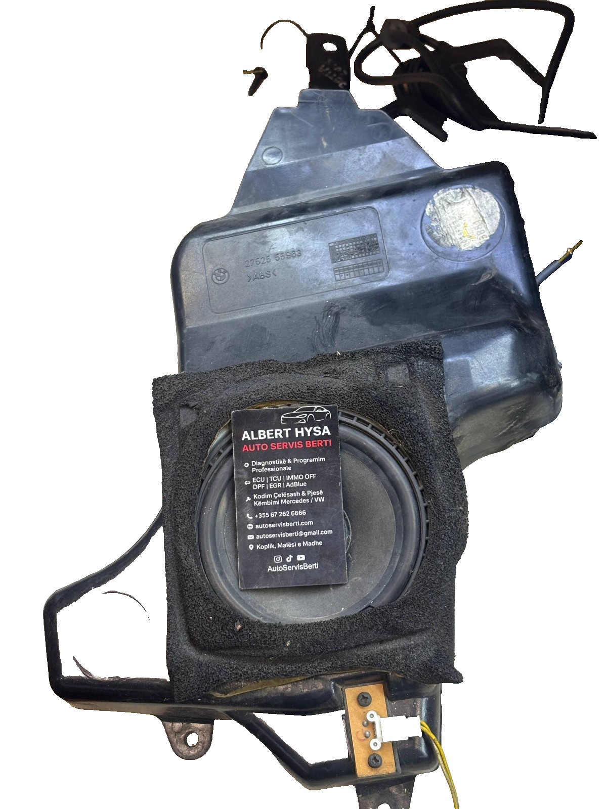 BMW OEM Left Side Subwoofer Speaker Enclosure Box 27525 55963 ABS