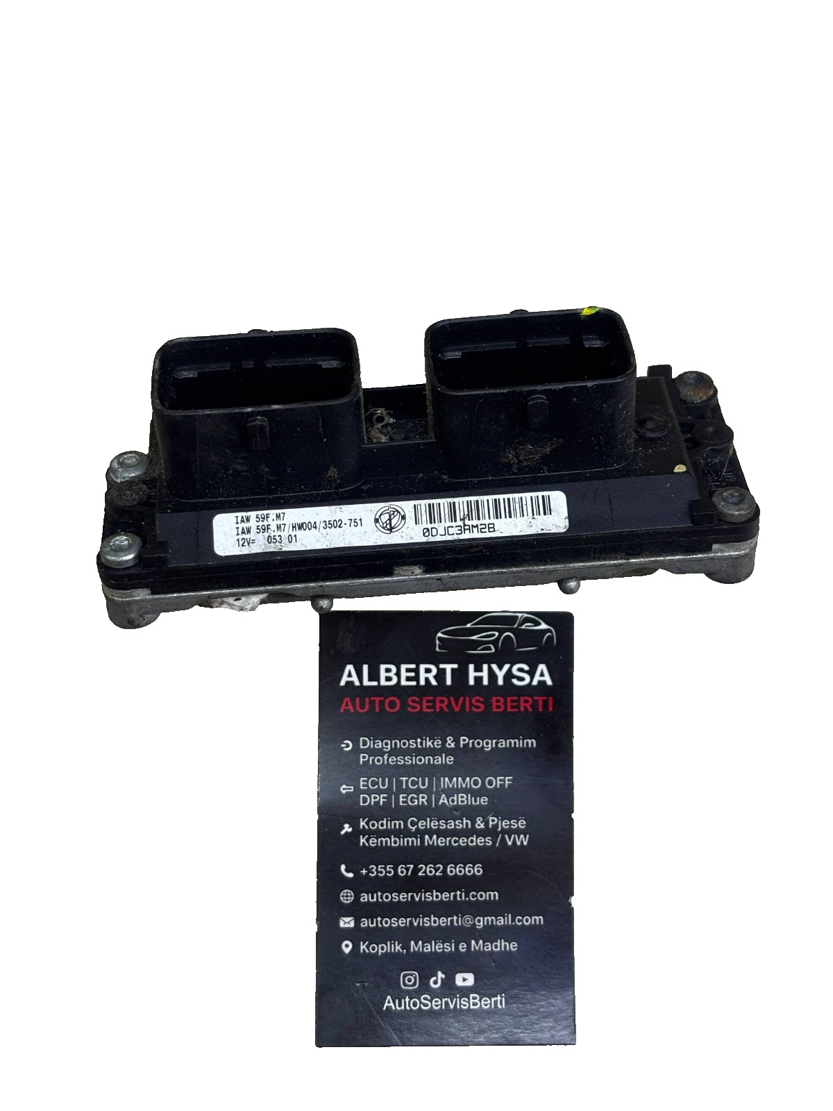 Fiat IAW 59F.M7 Engine ECU Module 61600.507.04 46817821 12V HW004/3502-751 OEM