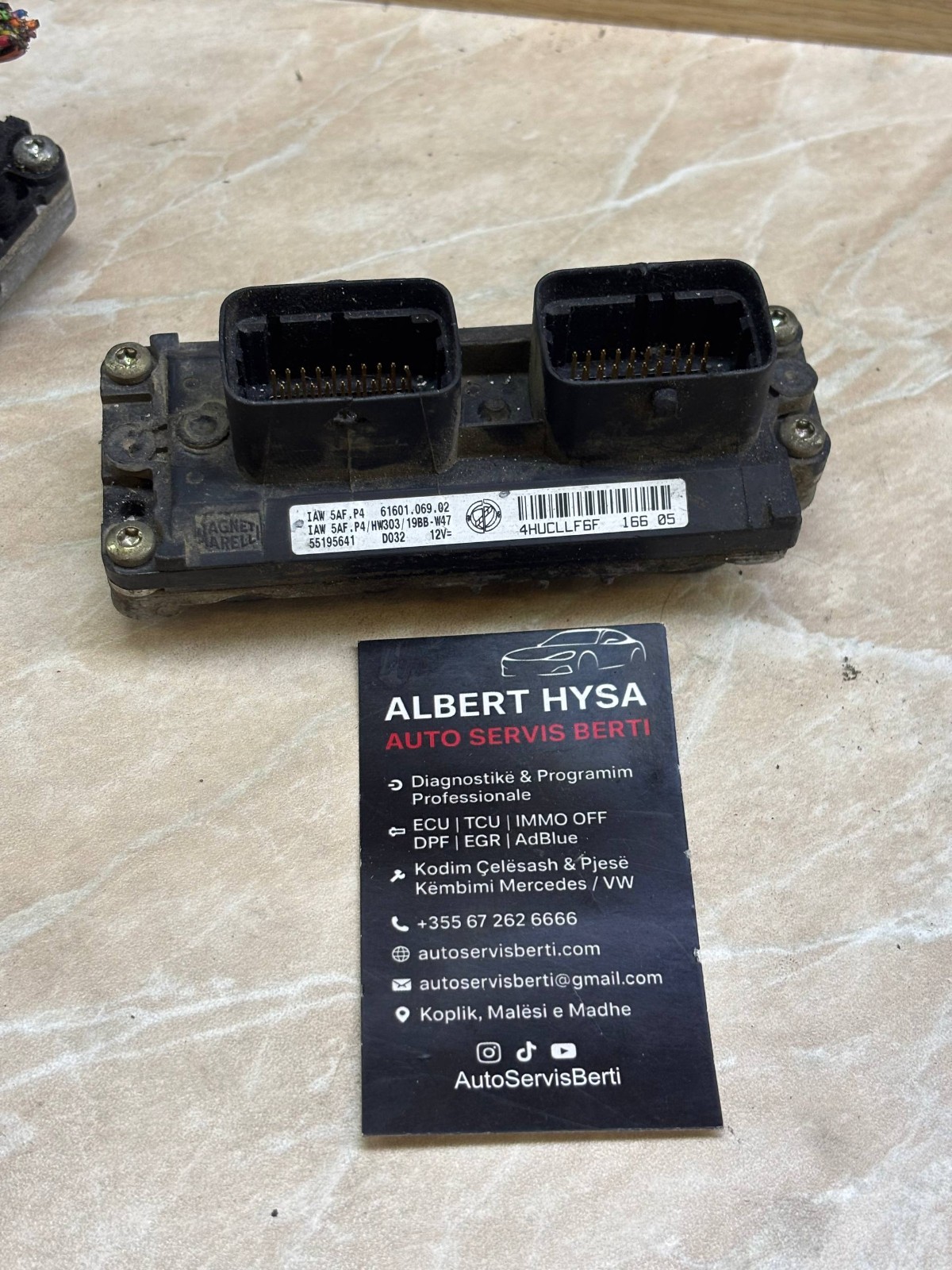Fiat Magneti Marelli IAW 5AF.P4 ECU Engine Control Module 61601.069.02 55195641