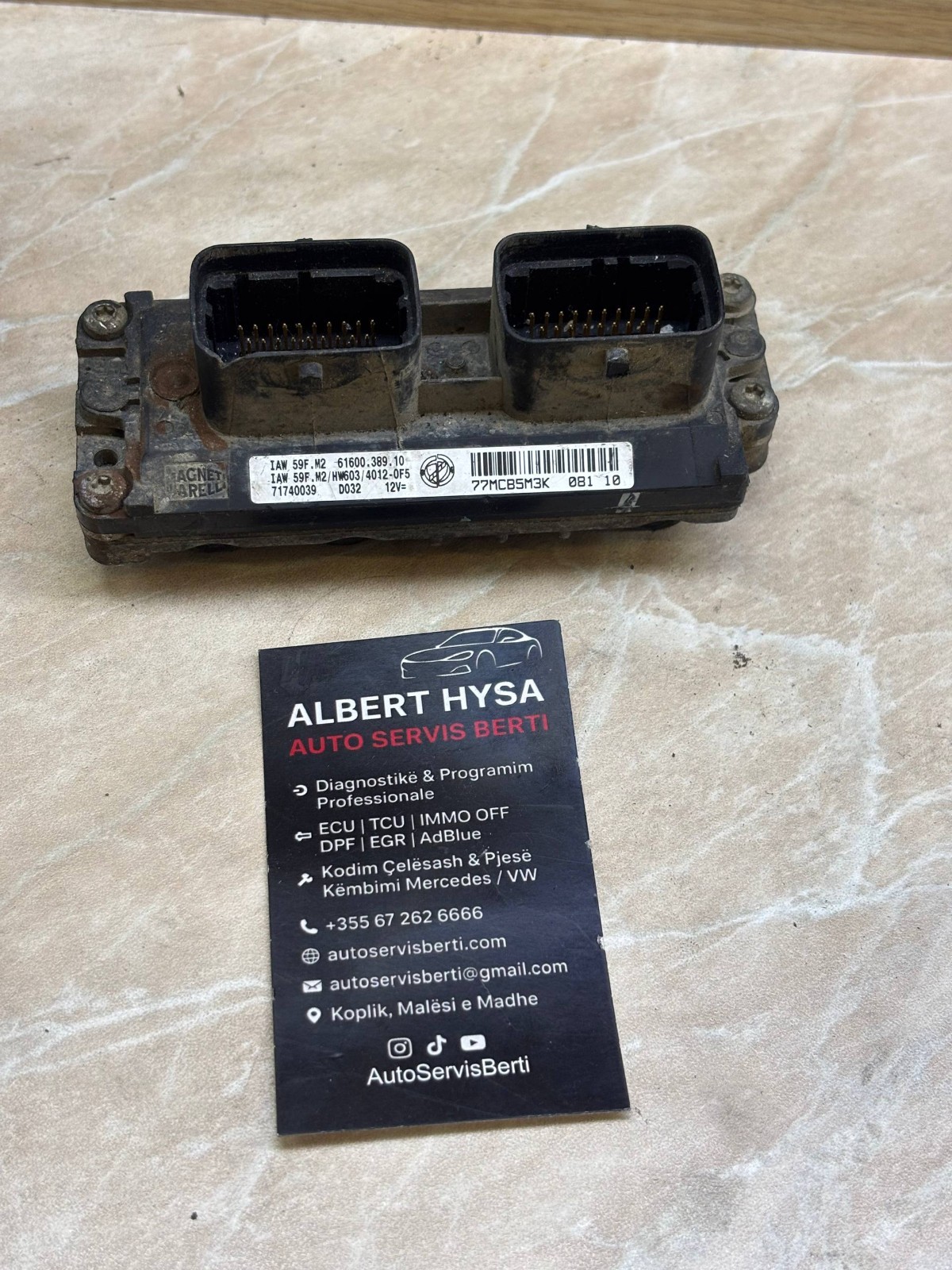 Fiat Magneti Marelli IAW 59F.M2 ECU Engine Control Module 61600.389.10 71740039