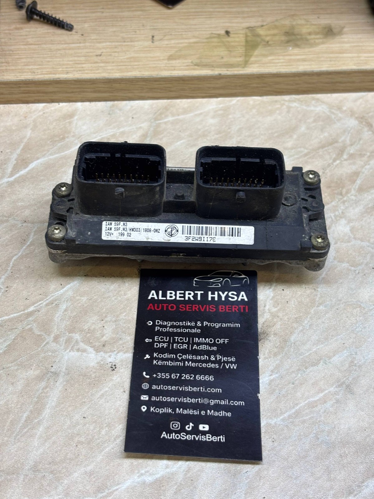 Fiat Magneti Marelli IAW 59F.M3 Engine ECU Control Module HW303 1808-0HZ 12V