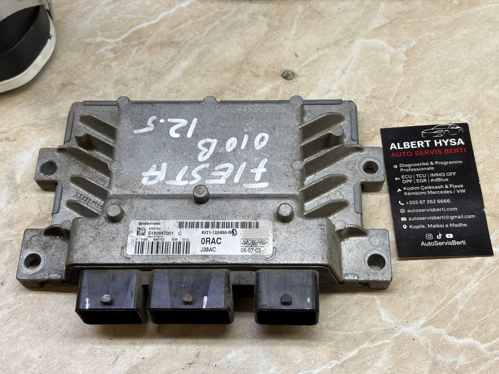 Ford ECU 8V21-12A650-RD Continental EMS2102 Complete Kit Available