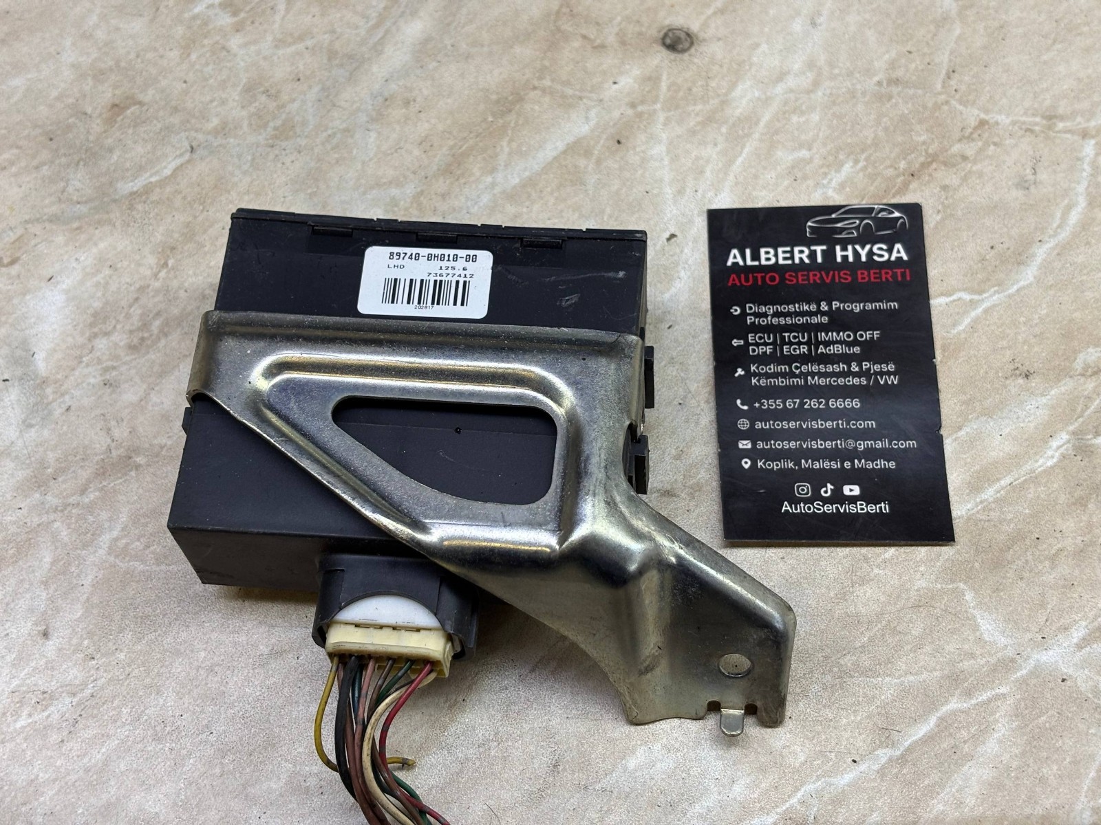 Toyota Aygo Citroen C1 Peugeot 107 Immobilizer Control Module 89740-0H010 kit av